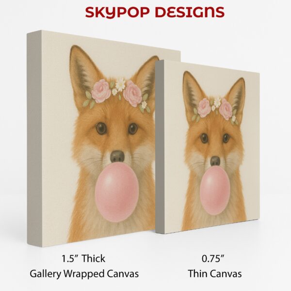 Fox Bubble Gum Art