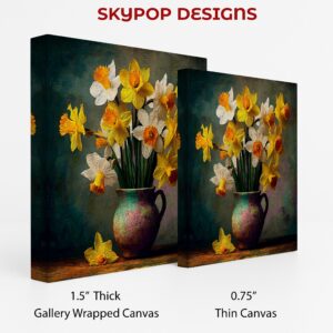 Daffodil Bloom Vase Art