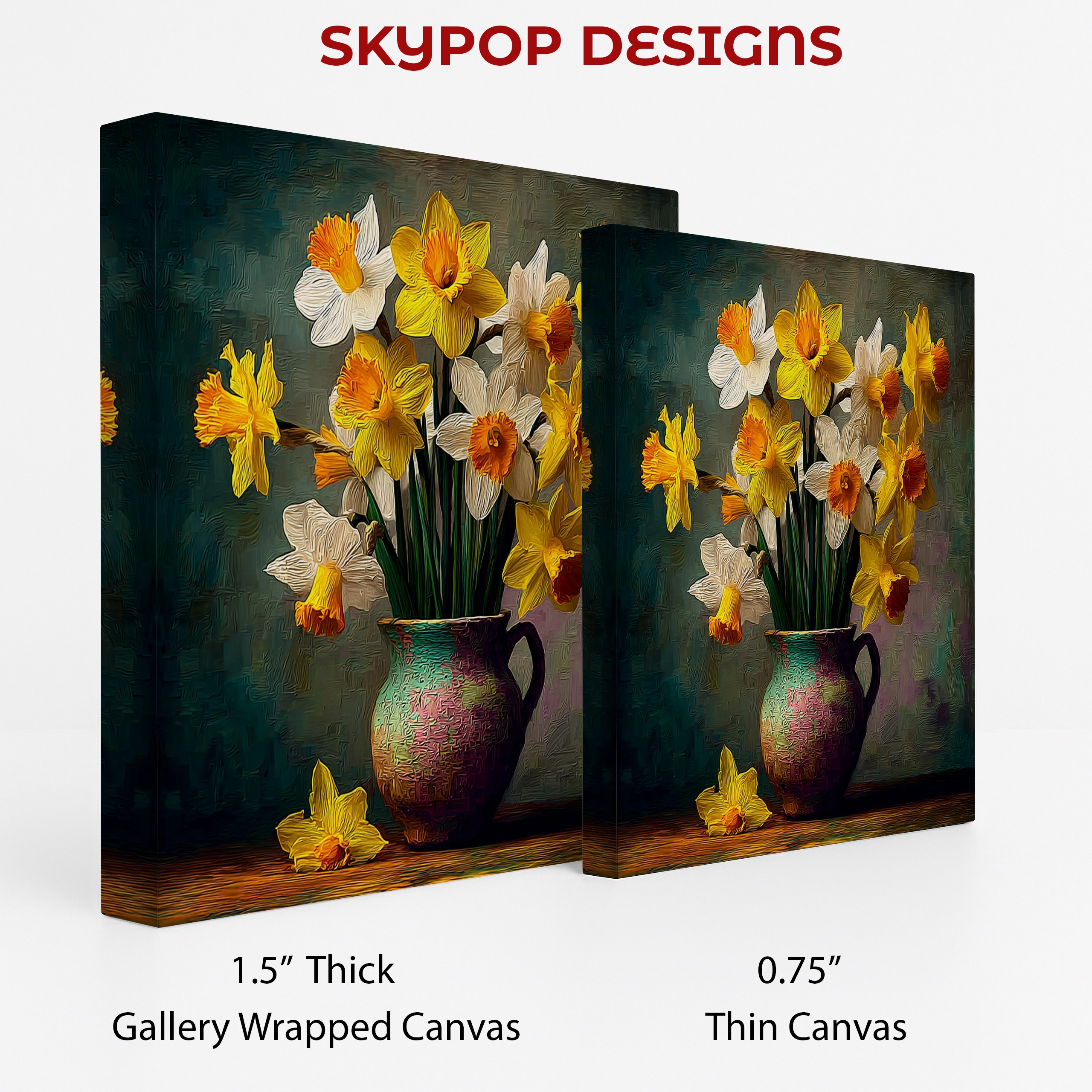 2.jpg Daffodil Bloom Vase Art