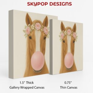 Horse Bubble Gum Art