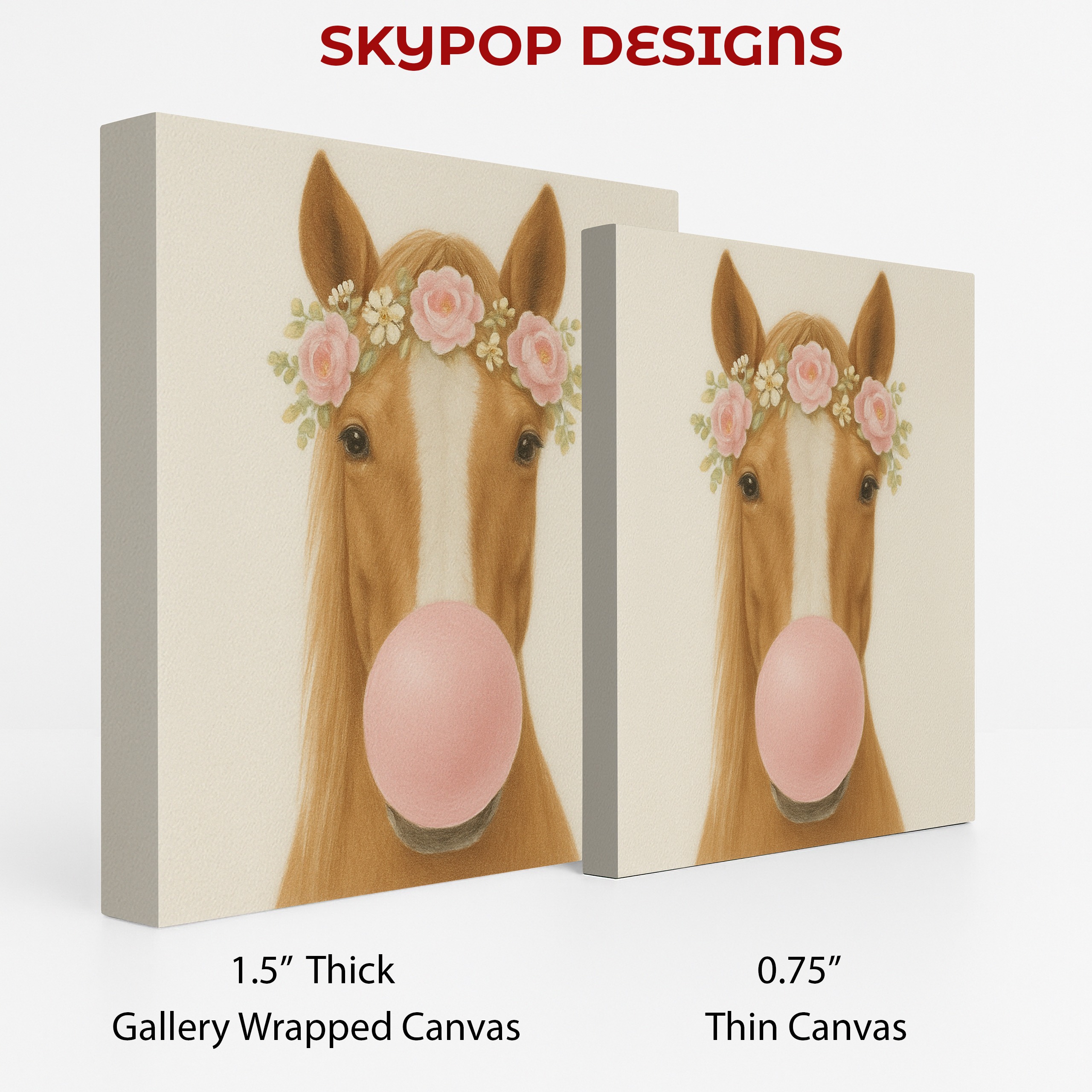 2.jpg Horse Bubble Gum Art