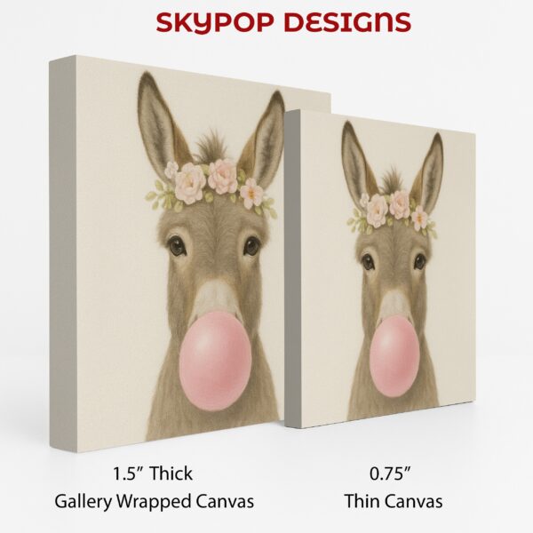 Donkey Bubble Gum Art