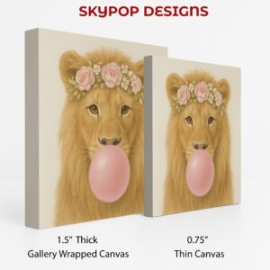 Lion Bubble Gum Art