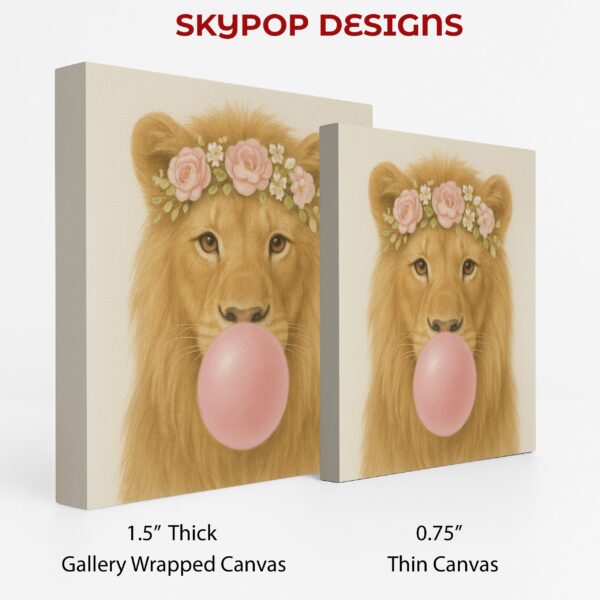 Lion Bubble Gum Art