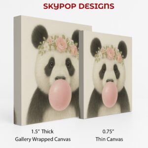 Panda Bubble Gum Art