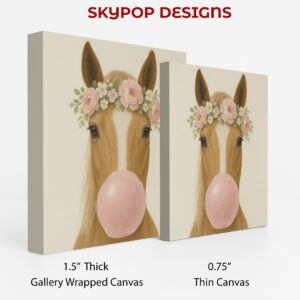 Horse Bubble Gum Art