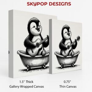 Penguin Guitar Art