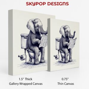 Elephant Toilet Reading Art