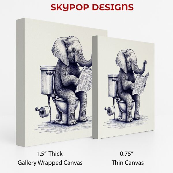 Elephant Toilet Reading Art