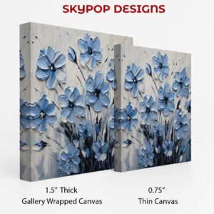 Blue Floral Art