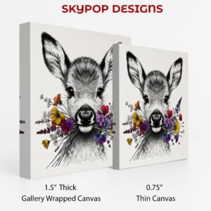 Deer Flower Art