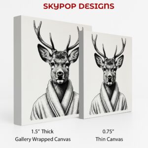 Deer in Bathrobe Art