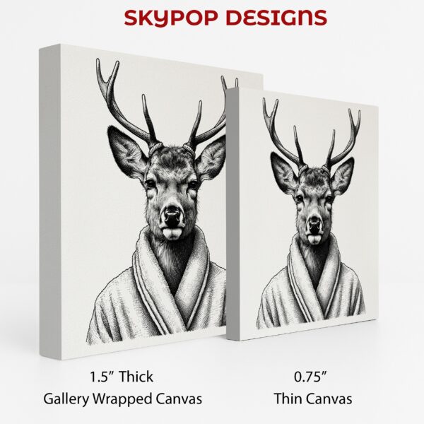 Deer in Bathrobe Art