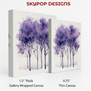 Purple Trees Art