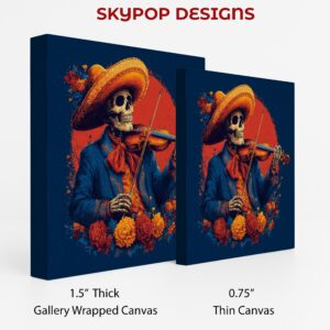 Day of the Dead Violinist Art