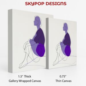 Purple Silhouette Art
