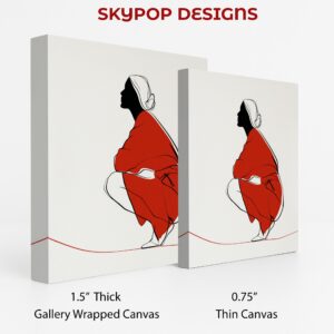 Red Silhouette Art