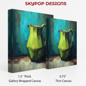 Vibrant Green Pitcher Art
