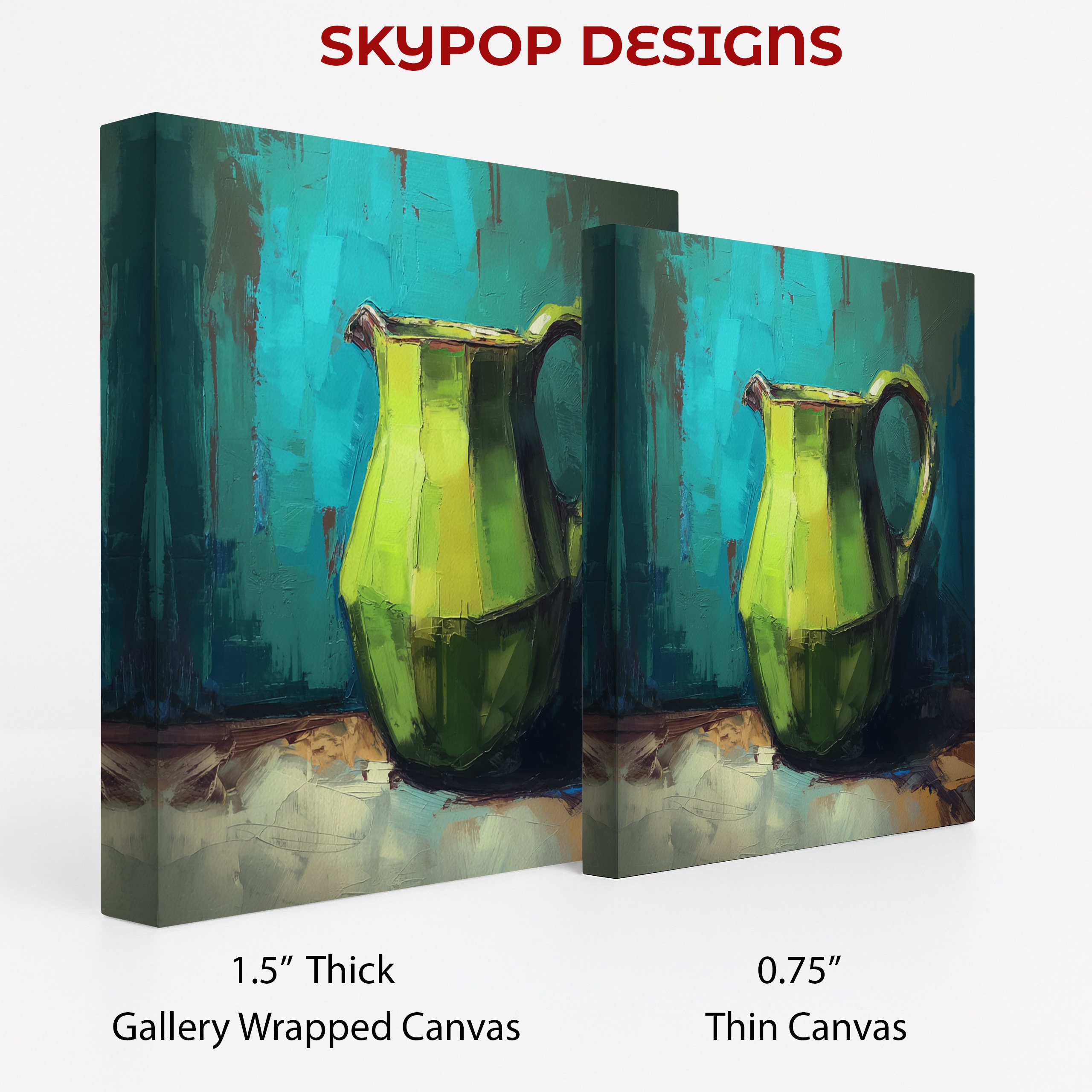 2.jpg Vibrant Green Pitcher Art