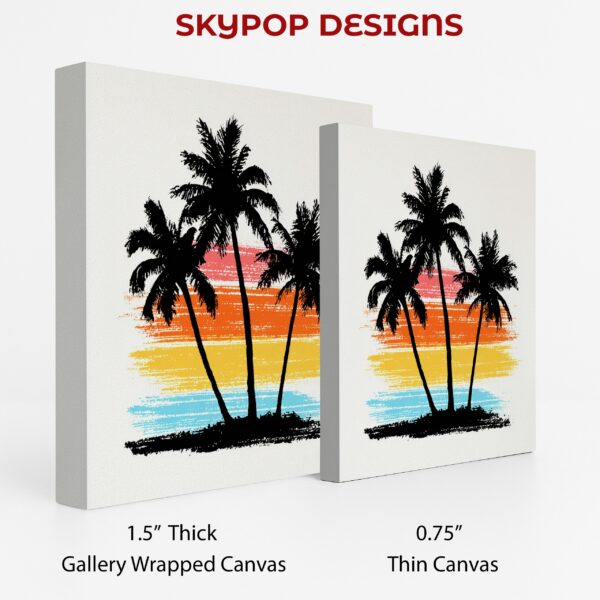 Tropical Sunset Palm Trees Art