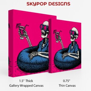 Skeleton Cocktail Party Art