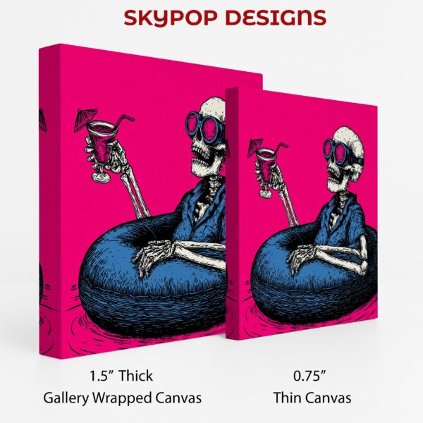 Skeleton Cocktail Party Art