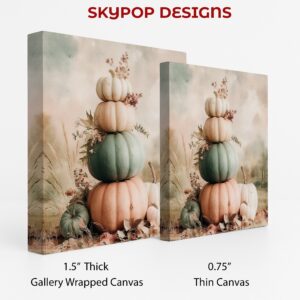 Pastel Pumpkin Stack Art