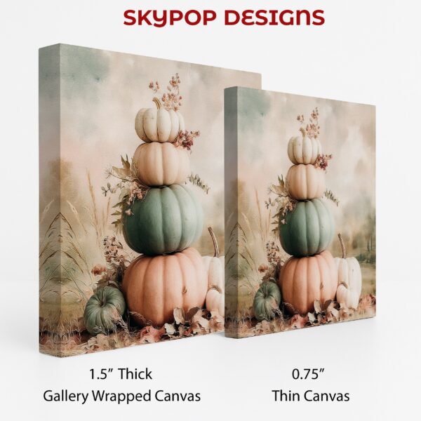 Pastel Pumpkin Stack Art
