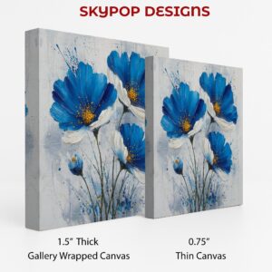 Blue Floral Art