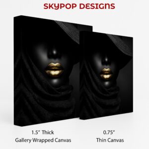 Golden Lips Art
