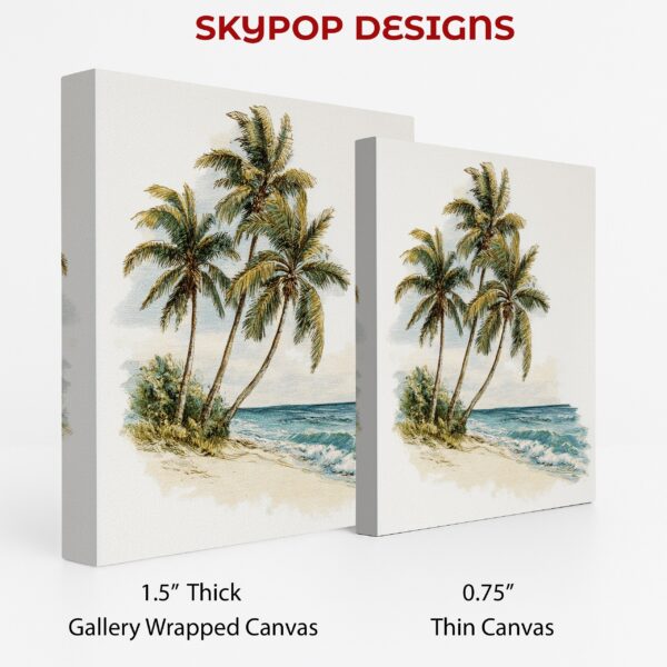 Tropical Beach Palm Trees Art