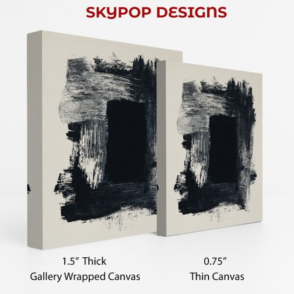 Monochrome Brushstroke Art