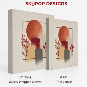 Geometric Autumn Sunset Art