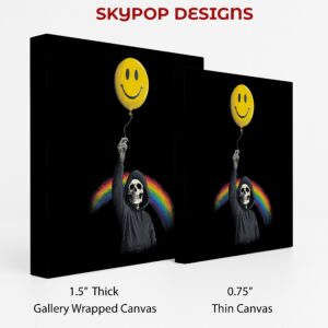 Grim Reaper Smiley Balloon Art