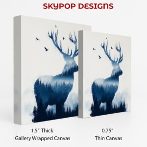 Deer Forest Silhouette Art