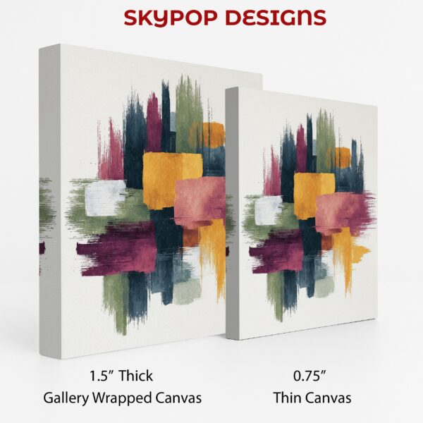 Color Block Brush Stroke Art