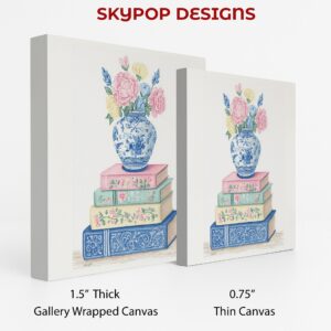 Vintage Floral Book Art