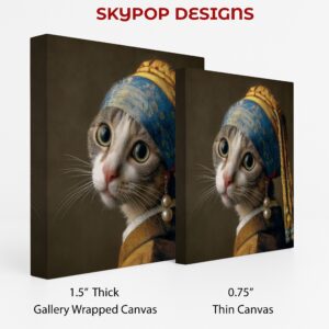 Cat with Pearl Earring Art