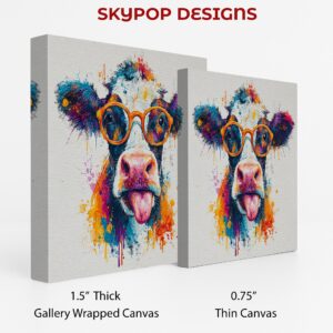 Colorful Cow Art