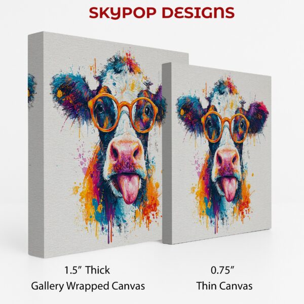 Colorful Cow Art