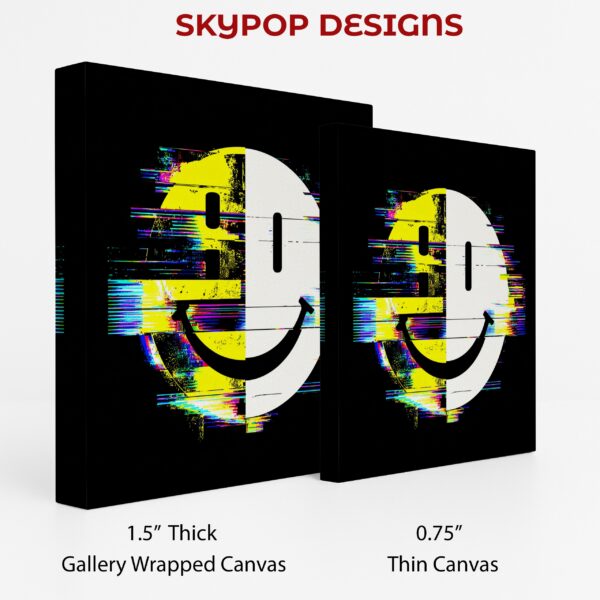 Glitch Smiley Face Art