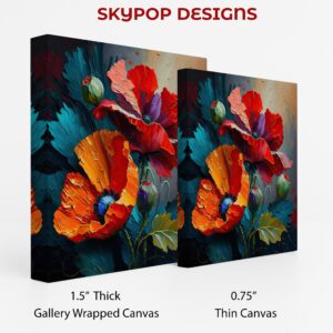 Vibrant Poppy Bloom Art