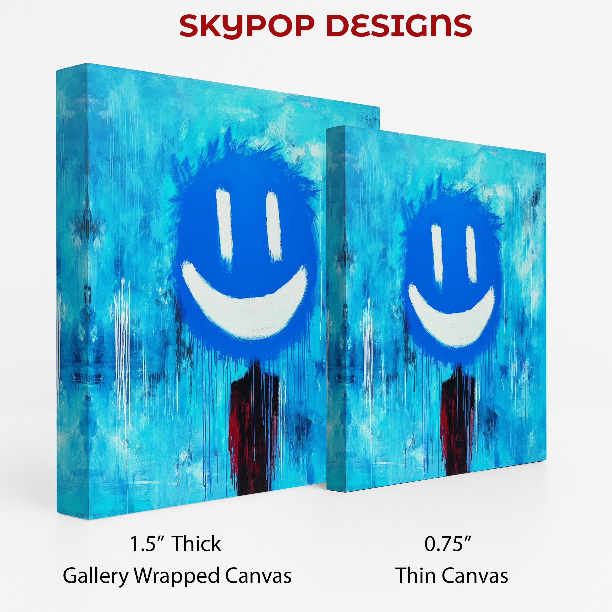 2.jpg Blue Smiley Face Art