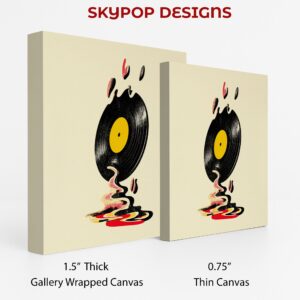 Melting Vinyl Record Art