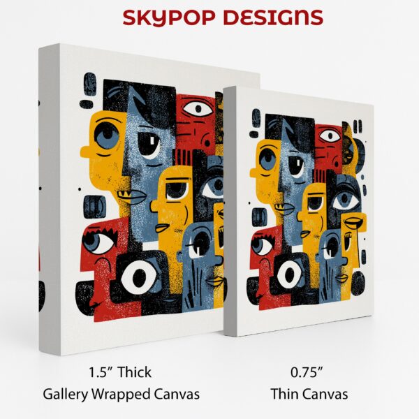 Cubist Faces Art