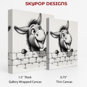 Donkey Peeking Art