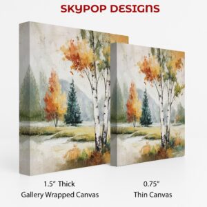 Autumn Birch Forest Art