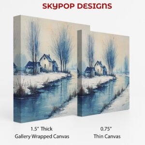 Winter Cottage Art