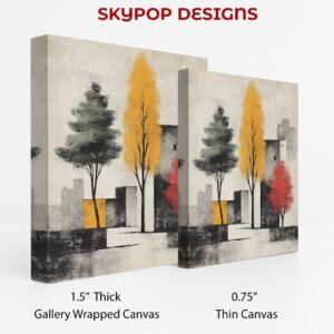 Urban Autumn Trees Art