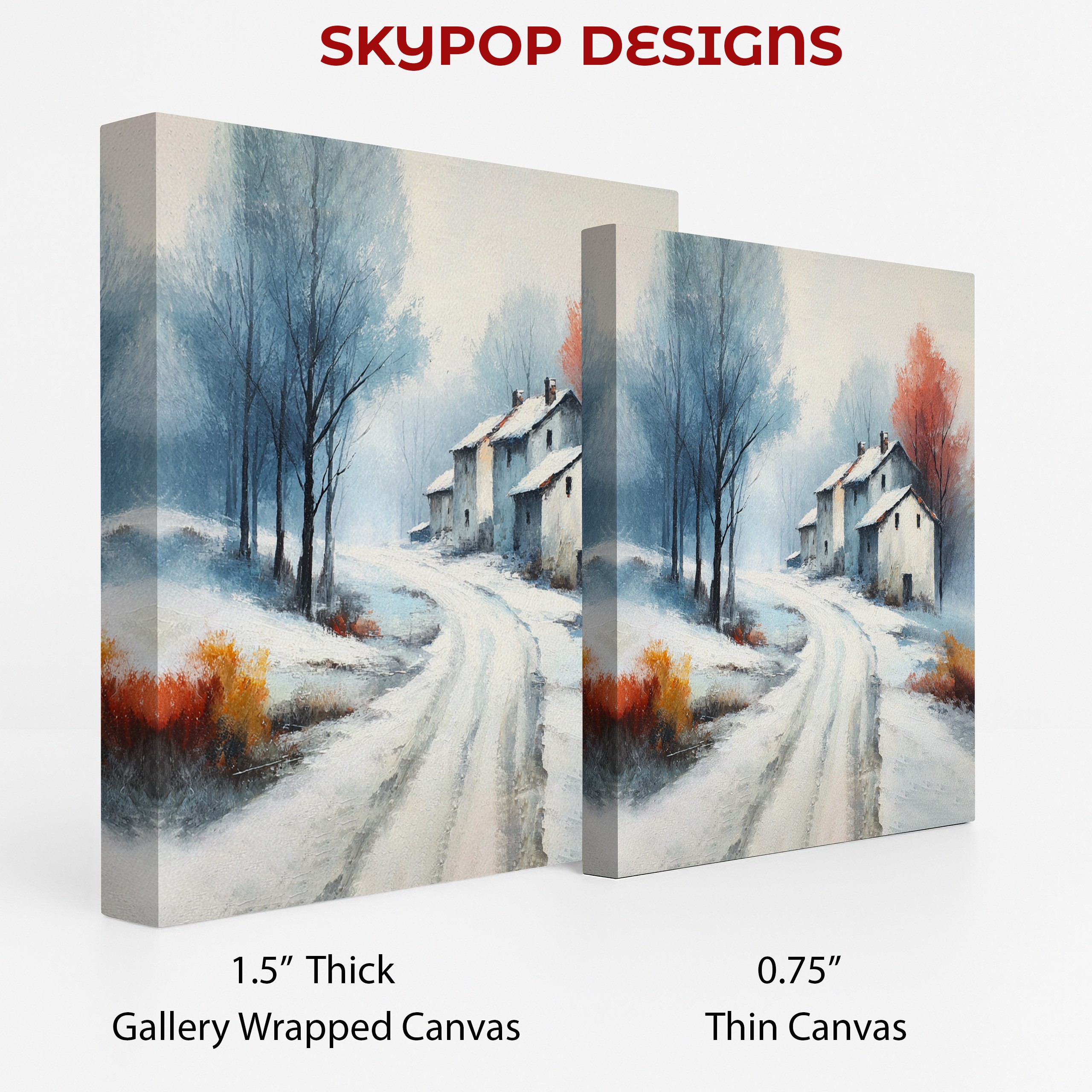 2.jpg Snowy Country Road Art